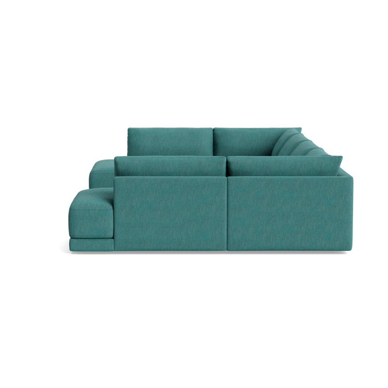 Eva Sectional, Performance Weave - Spruce
