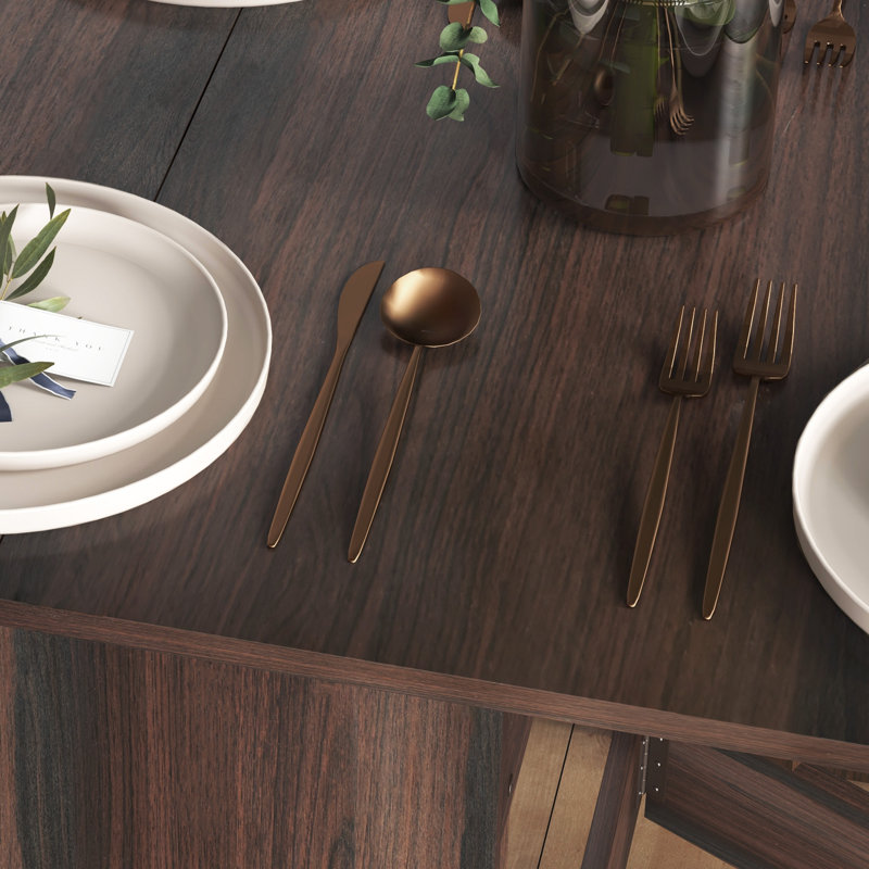 Folding Dining  Table, Brown