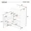 Meuble-lavabo gris 18 po avec lavabo, porte à fermeture douce et tablette réglable pour un rangement efficace-1032146085