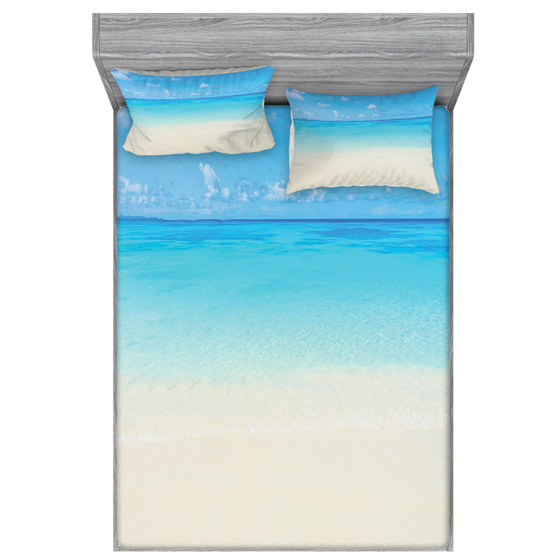 Microfiber Sheet Set, Queen Sheet Set with Fitted Sheet