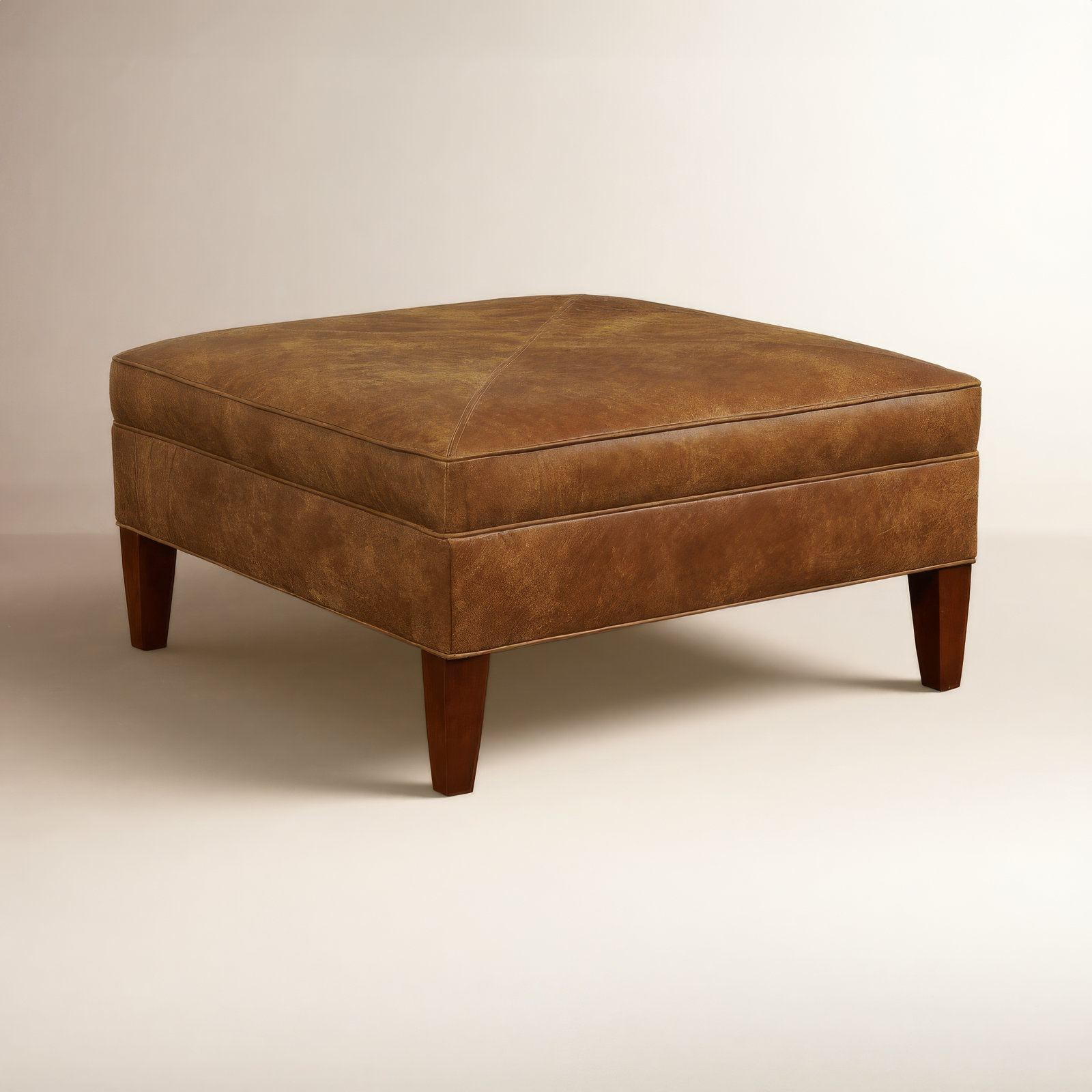 Marissa 37" Ottoman, Stallone Aztec Sunrise Genuine Leather