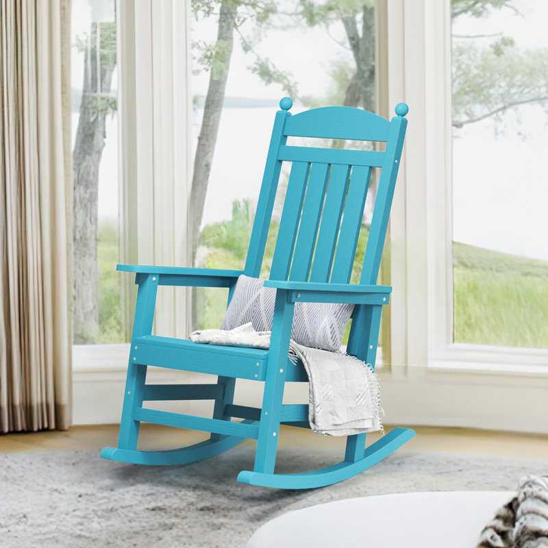 Chaise berçante pour l'extérieur, Bleu ciel