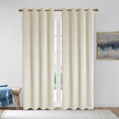 Paire de rideaux obscurcissant en velours Rybicki