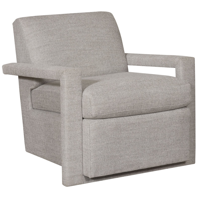 Thom Filicia Home Swivel Armchair, Tuck Linen
