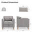 Chaise d'appoint rembourrée avec coussin Carlaya-407204194