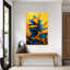 Bleu et feuilles-129148754