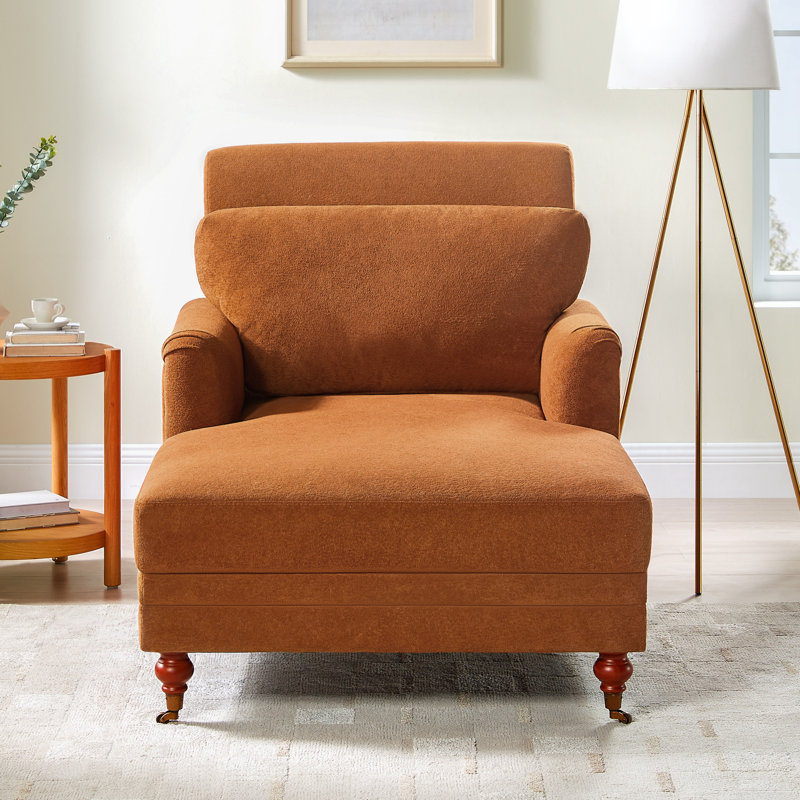 Chaise longue rembourrée avec dossier réglable, Cari