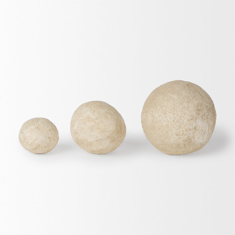 Geniyah Abstract Vase Filler, Beige