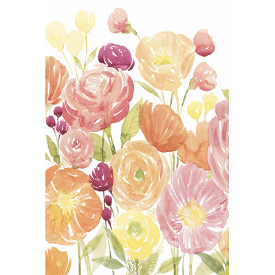 Pastel Petals I - Wrapped Canvas Painting