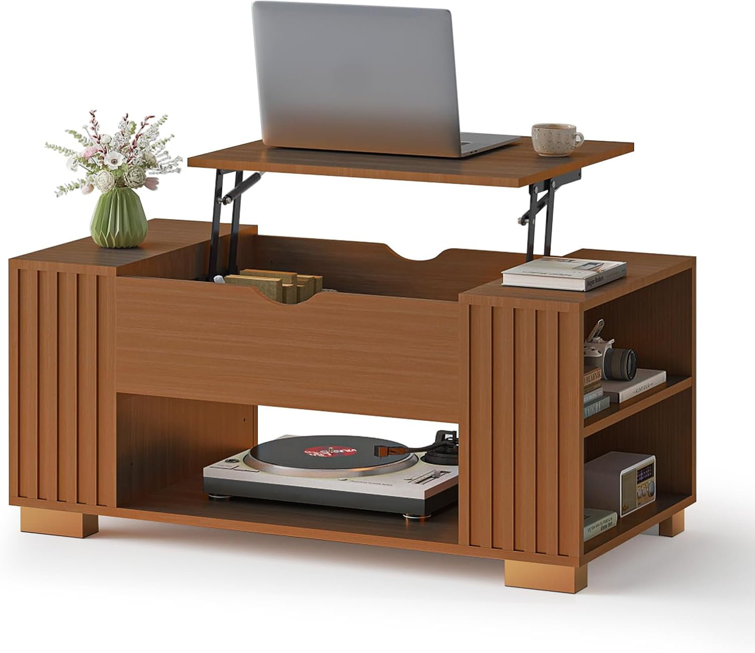Ebern Designs Lift Top Coffee Table with Storage for Living Room, Open ...