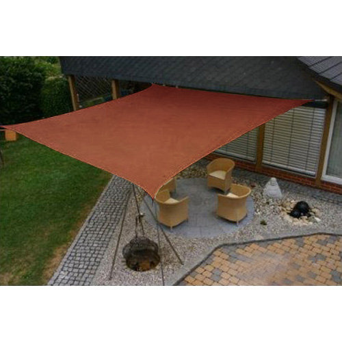 Beklabito 20' Square Shade Sail, 18 ft. x 18 ft., Terra