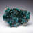 Dioptase With Plancheite on Calcite