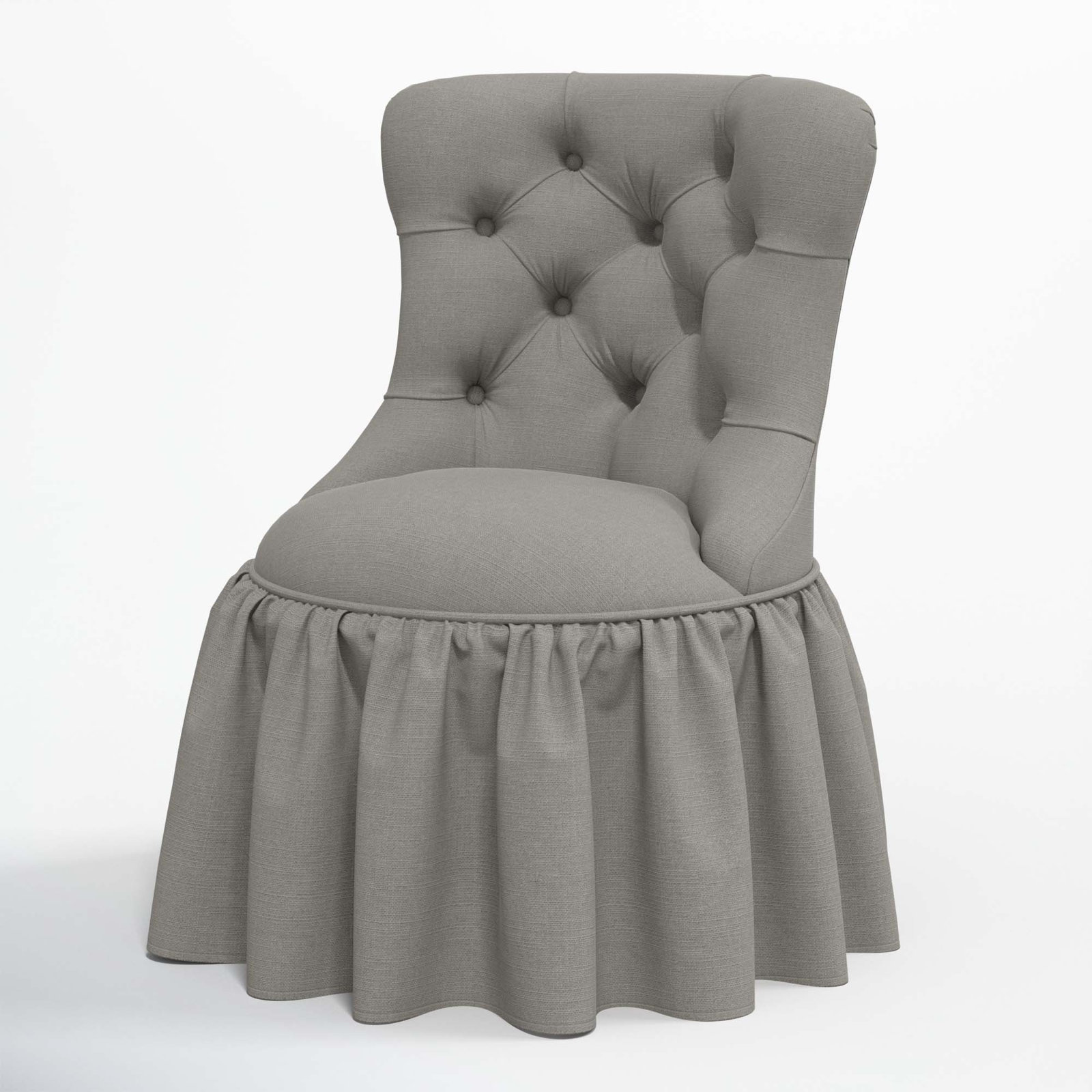 Minnie Side Chair, Classic Grey Linen