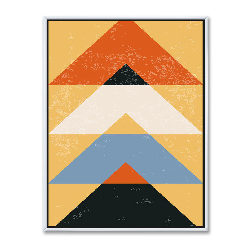 «Minimal Geometric Compostions», impression sur toile, Toile blanche encadrée, H 46 po x l 36 po x 1,5 po