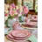 Cabbage Pink Mug, Set of 4