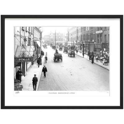 Fulham, Broadway C1905 by Francis Frith - Single Picture Frame Print