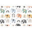 Papier peint de qualité supérieure - Motif arc-en-ciel d'éléphant-424971566
