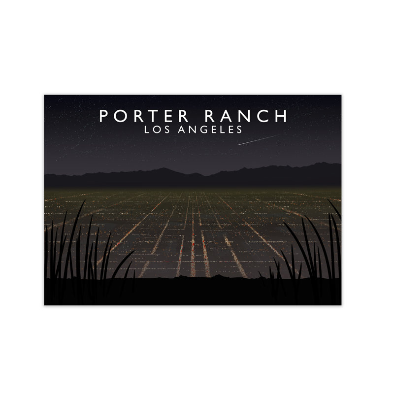 Porter Ranch Los Angeles by Richard O'Neill - Print, 59.4 cm H x 81.4 cm W x 3cm D