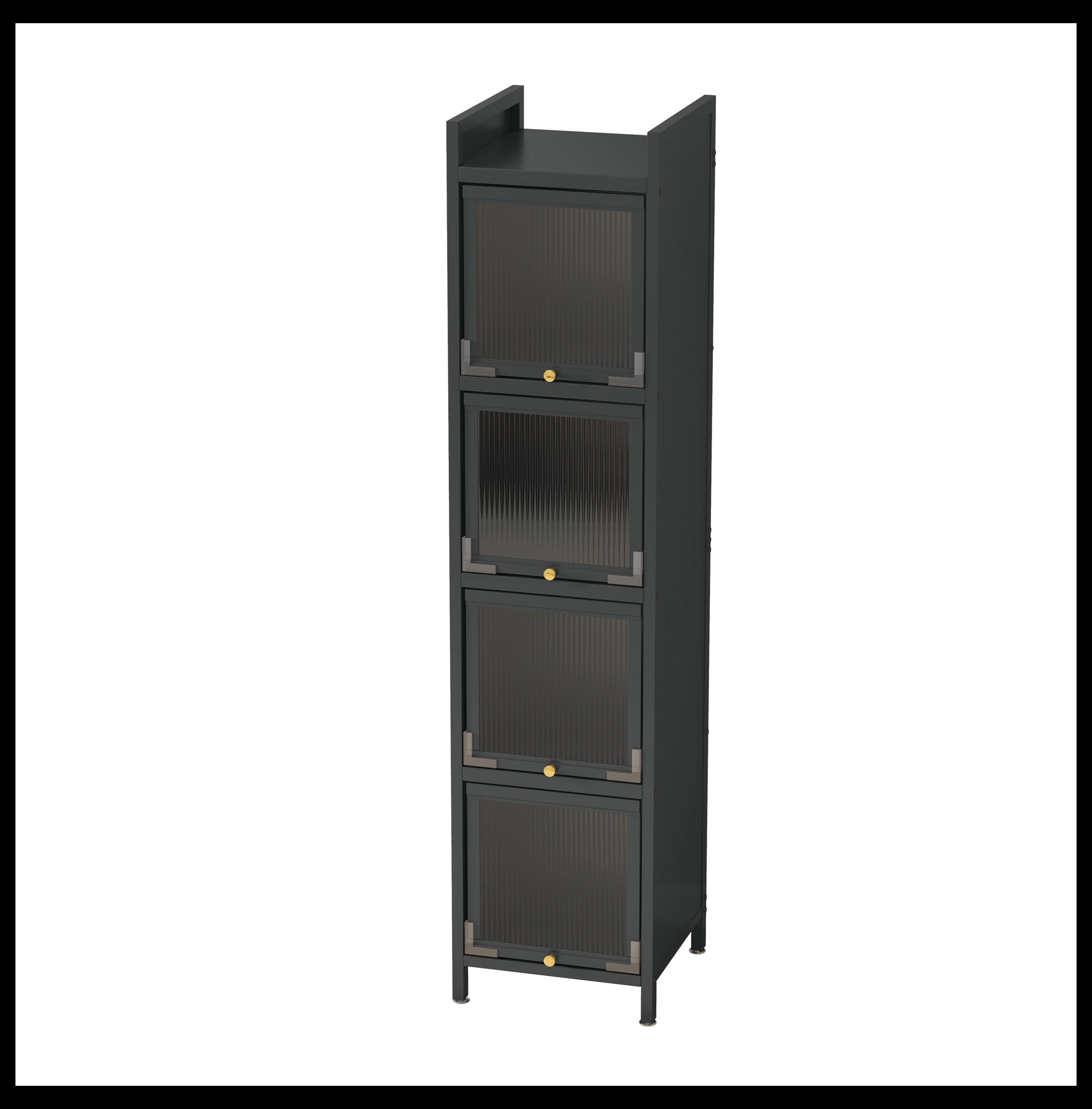 Latitude Run® Mukunth Metal Freestanding Linen Cabinet | Wayfair