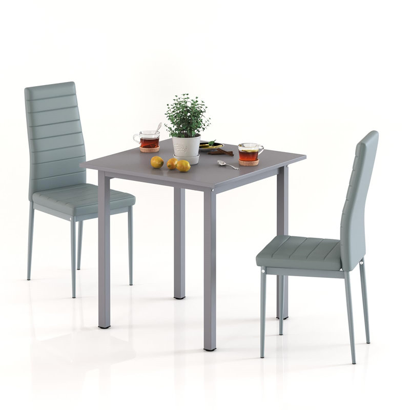 Davids Upholstered Dining Chair（Set of 2）, Grey