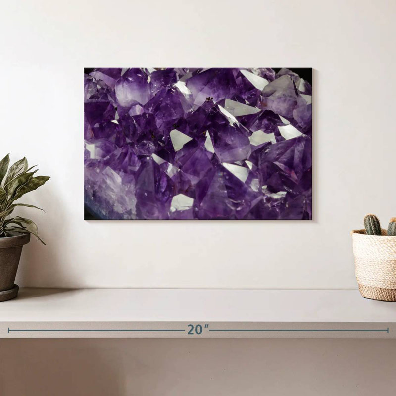 Cristal améthyste mauve Alvord, H 8 po x l 12 po