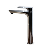 Flou Deck-Mount Single Hole Bathroom Faucet with Drain Assembly