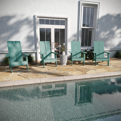 Chaises de style Adirondack à deux lattes pour l'intérieur et l'extérieur