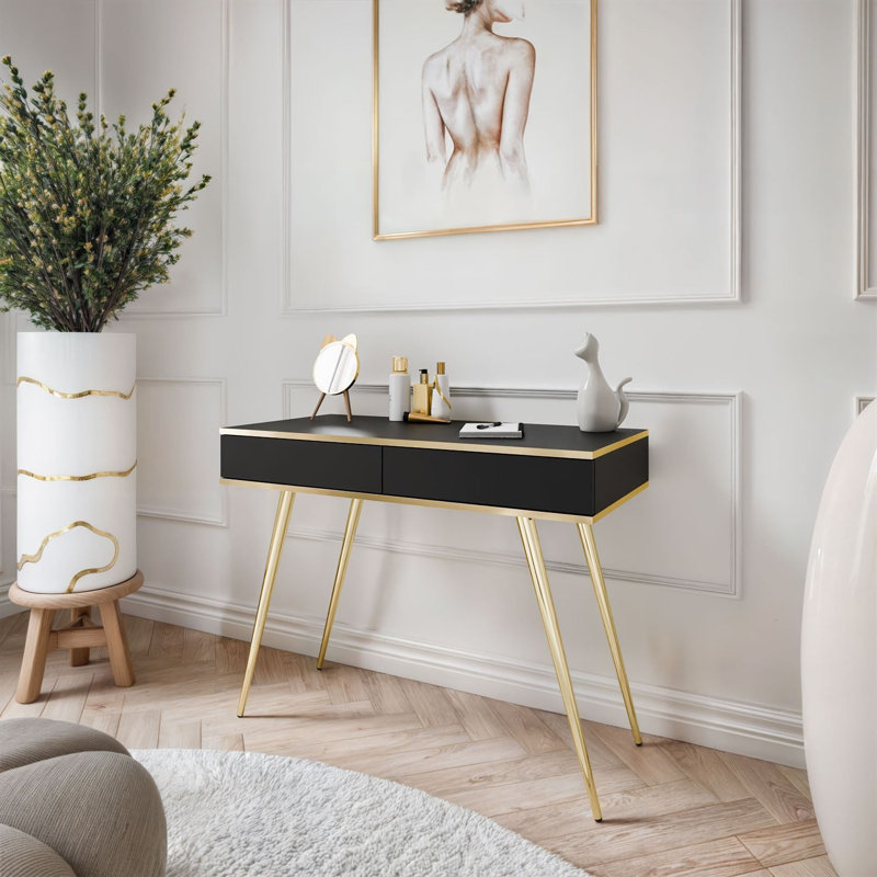 102cm Console Table, Black