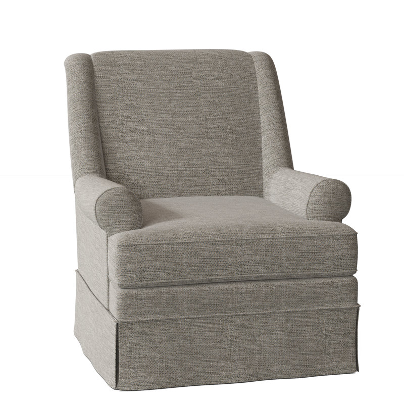Paula Deen Home Upholstered Swivel Armchair, No, Townhouse 41 Gray