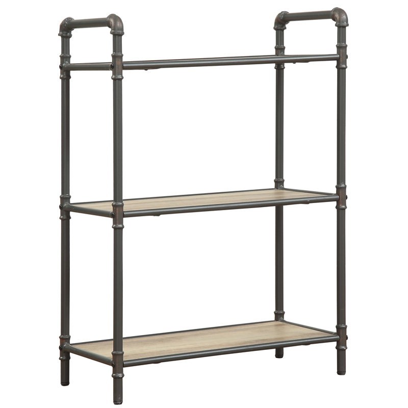 Bibliothèque Galien en chêne antique et gris sable, (3 tablettes) H 36 po x l 26 po x P 14 po