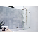 Vela 29 in. x 58.25 in. Frameless Single Fixed Bath Panel