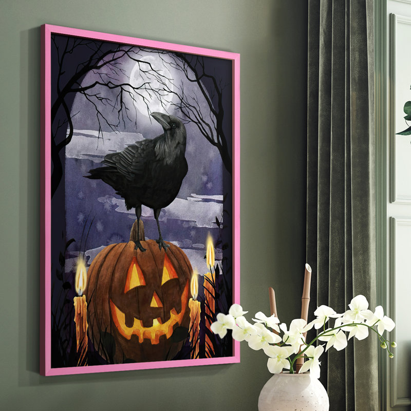 «Midnight Magic I», reproduction encadrée - bois massif, Blanc, H 20 po x l 16 po