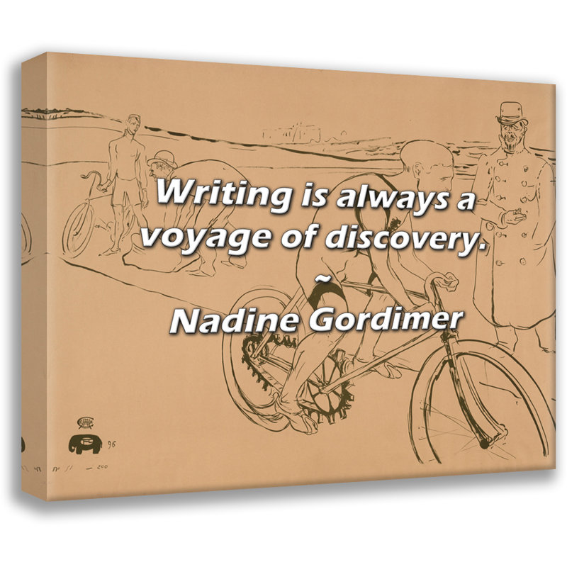 Nadine Gordimer Citation: L'écriture est toujours un voyage de découverte.