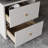 Black+Clear Rectangular Solid + Manufactured Wood+Acrylic with 2 drawers desk-618456241