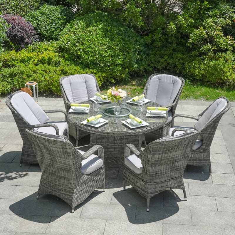 Carper 6 - Person Patio Dining Set with