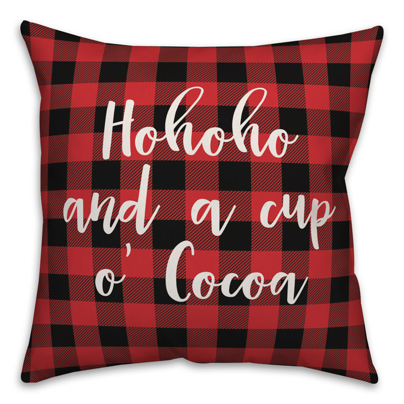  Coussin Hohoho and a Cup O Cocoa in Buffalo, Coussin décoratif