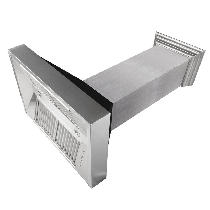 30" Fingerprint Resistant Stainless Steel Range Hood with Fingerprint Resistant Shell (8654SN-30), Black Matte