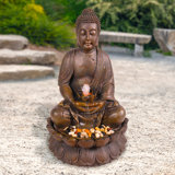 Divid Outdoor Weather Resistant Fountain With Light Fountain with Light