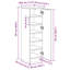 vidaXL Shoe Cabinet with Shelf with Storage with Door Engineered Wood Unit-1784538902