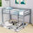 Kaisei Twin Wooden Loft Bed With Ladder-648273759