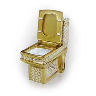 Toilette monobloc 1,28 GPF à hauteur de chaise allongée (siège inclus)