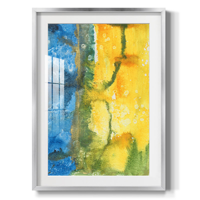 Aquatic Energy I -Framed Print, 28.5" H x 20.5" W, Silver