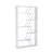 Furnish Home Store Wood Frame Etagere Open Back 6 Shelves Bookcase-1382192716