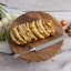 Acacia Wood Beaded Footed Cake Plate