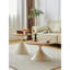 TABLE RONDE BLANC + BOIS