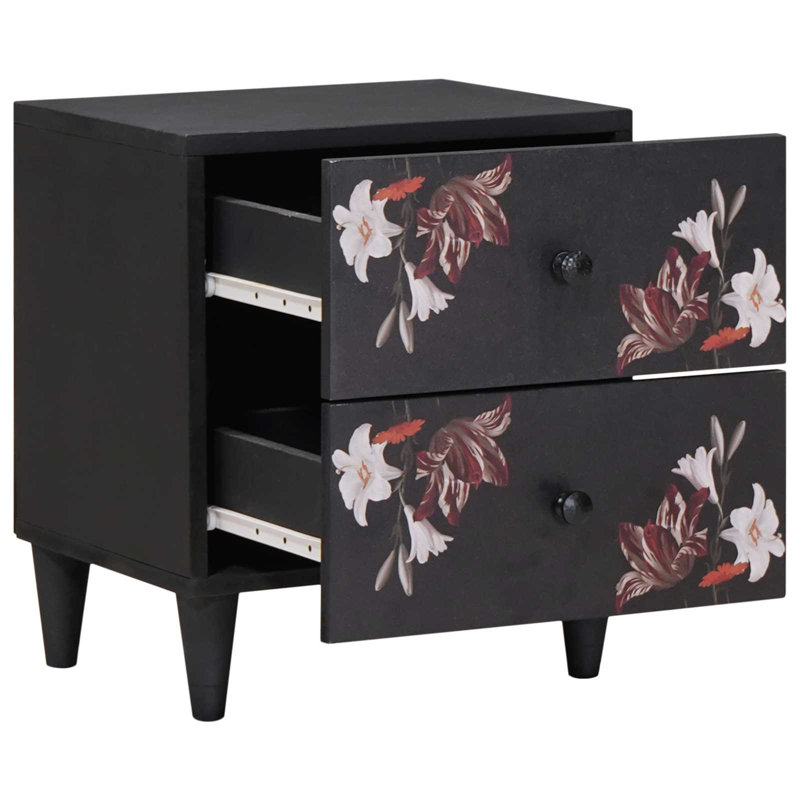 40cm W Solid Wood Bedside Table