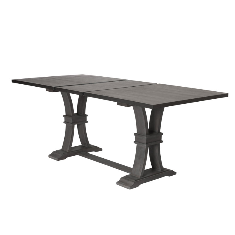 Table de salle à manger à hauteur de comptoir Noemi, Gris rustique
