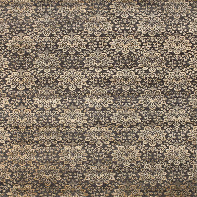 Tapis beige/noir contemporain