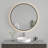 Kingston Brass Aurora 36-Inch Round LED Bathroom Mirror, Front and Back Light, Dimmable Touch Sensor Mirror-126353373