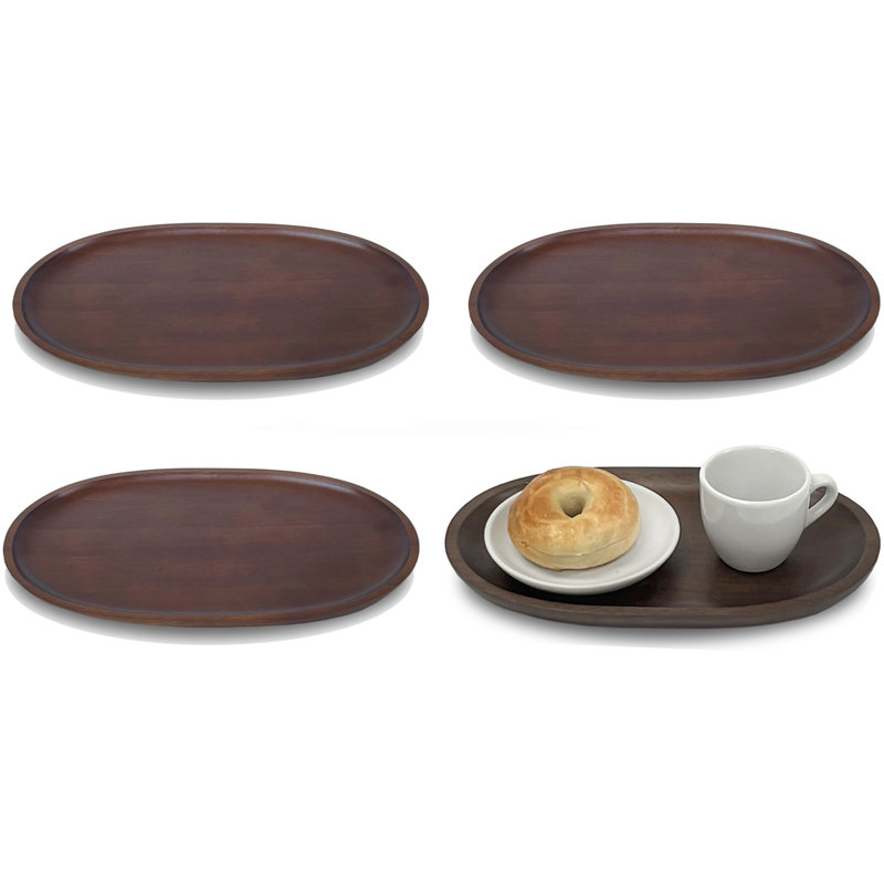 4 plateaux de service individuels